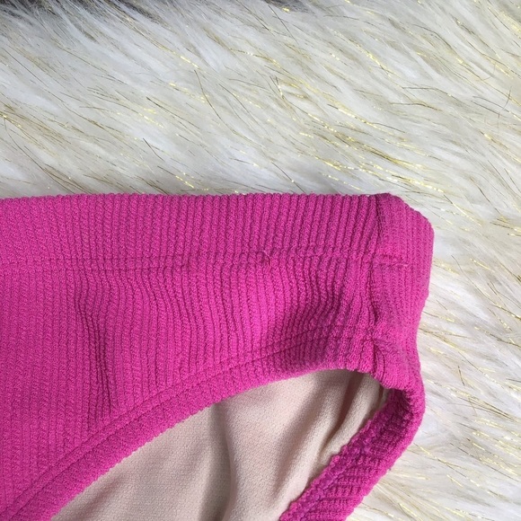 Free Press Brandi textured pink bikini bottoms - Picture 4 of 7